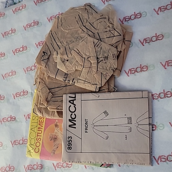 McCall's Adult Kids Animal Costumes Sewing Pattern 8953 Used 1997 Vintage - Picture 5 of 7